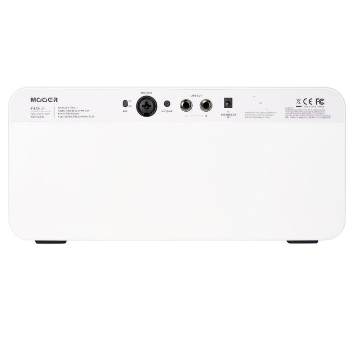 Mooer F40i AI Intelligent Amp with Lithium Battery - White Stellar