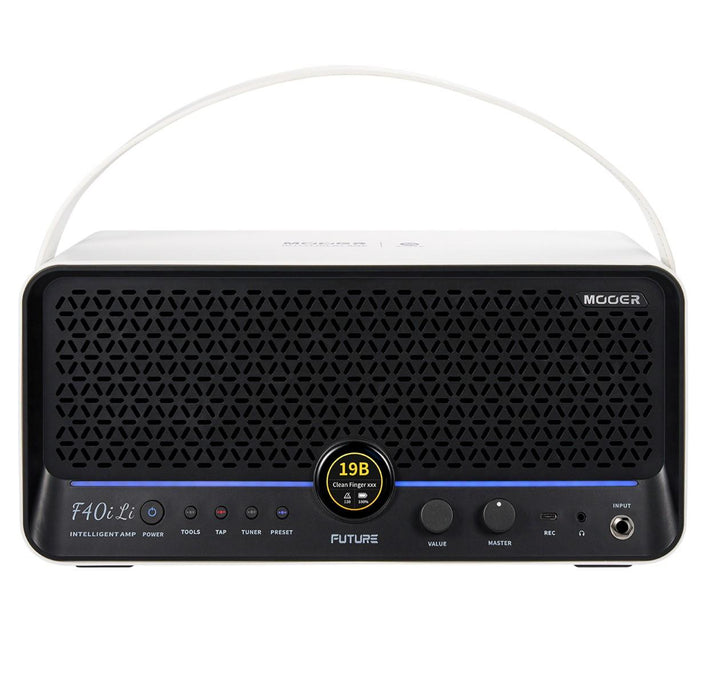 Mooer F40i AI Intelligent Amp with Lithium Battery - Snowfall White