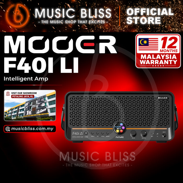 Mooer F40i AI Intelligent Amp with Lithium Battery - Black Stellar
