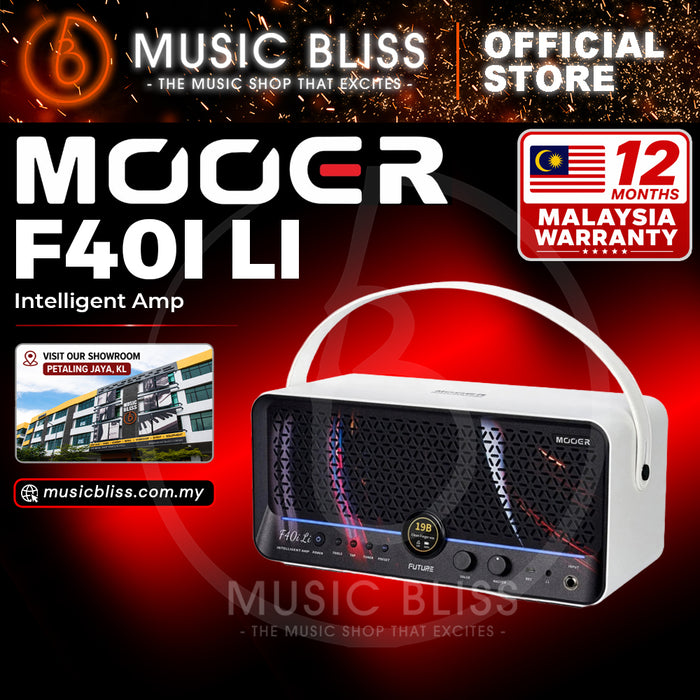 Mooer F40i AI Intelligent Amp with Lithium Battery - White Stellar
