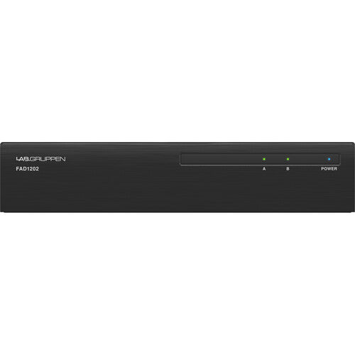 Lab Gruppen FAD1202 2 x 120W Commercial Amplifier with Direct Drive Technology, Dante Networking and Energy Star Certification