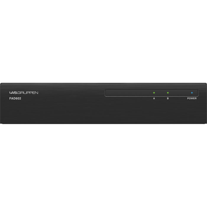 Lab Gruppen FAD602 2 x 60W Commercial Amplifier with Direct Drive Technology, Dante Networking and Energy Star Certification
