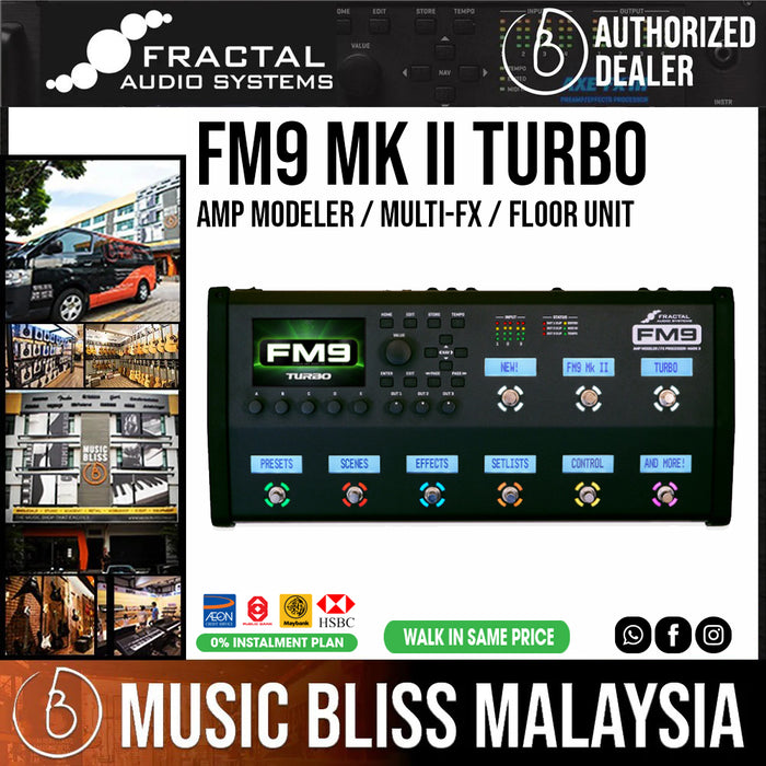 Fractal Audio FM9 Mark II Turbo - Amp Modeler / Multi-FX / Floor Unit - Music Bliss Malaysia