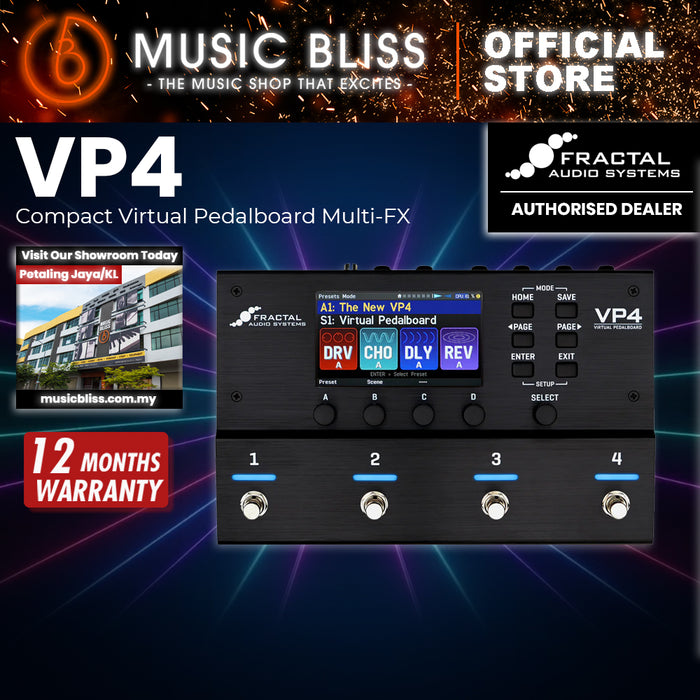Fractal Audio VP4 Virtual Pedalboard - Compact Multi-FX
