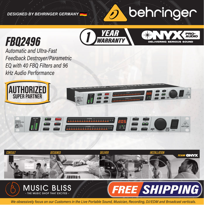 Behringer Pro FBQ2496 Feedback Destroyer - Music Bliss Malaysia