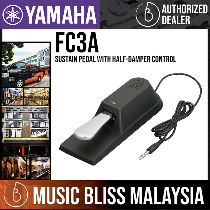 Yamaha FC3A Piano-style Sustain Pedal with Half-damper Control - Music Bliss Malaysia