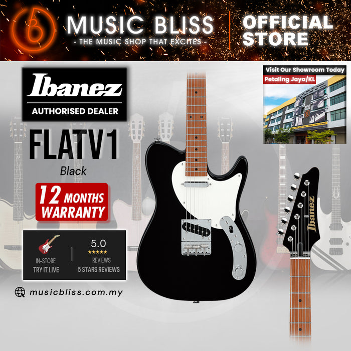 Ibanez Josh Smith Signature FLATV1 Electric Guitar - Black