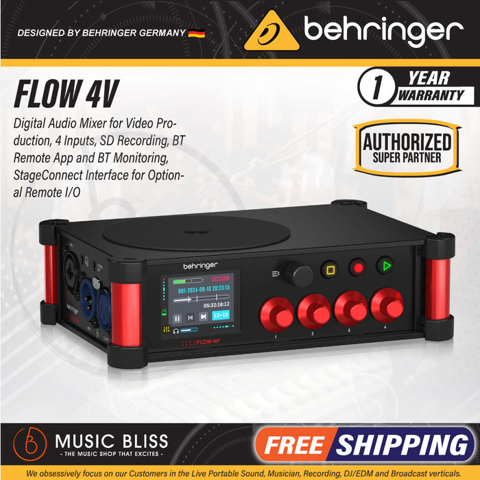 Behringer Flow 4V Field Recorder