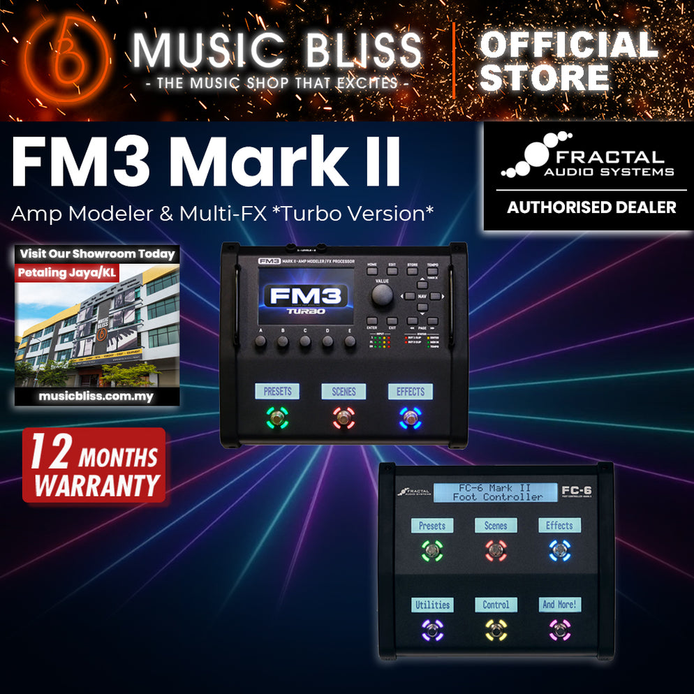 Fractal Audio FM3 Mk II Turbo Amp Modeler/FX Processor (FM-3 MkII ...