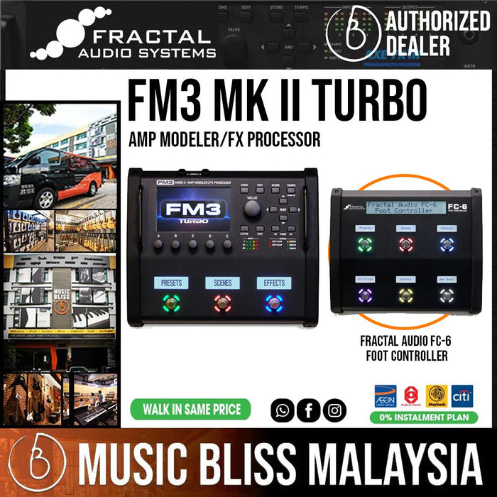 Fractal Audio FM3 Mk II Turbo Amp Modeler/FX Processor - Music Bliss Malaysia