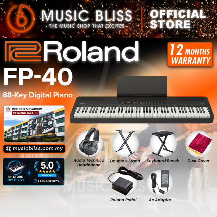 Roland FP-40 Piano Sphere 88-key Digital Piano - Black
