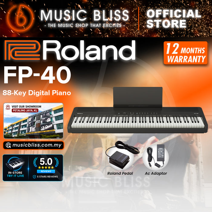 Roland FP-40 Piano Sphere 88-key Digital Piano - Black