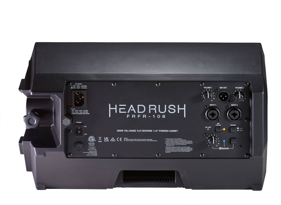 Headrush FRFR 108 MKII 2000W 1x8 Powered Guitar Cabinet Music Bliss headrush-frfr-108-mkii-2000w-1x8-powered-guitar-cabinet-music-bliss