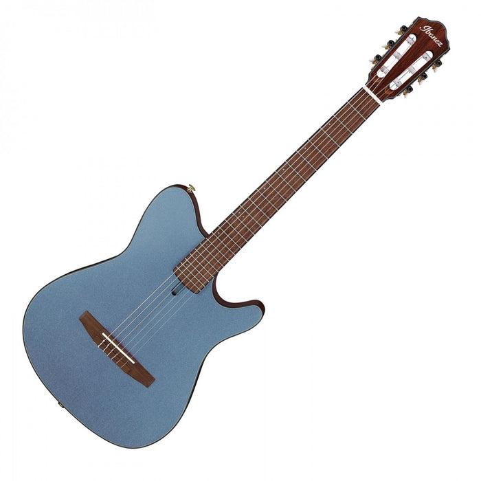 Ibanez FRH10N Thinline Nylon Acoustic-electric Guitar - Indigo Blue Metallic Flat - Music Bliss Malaysia