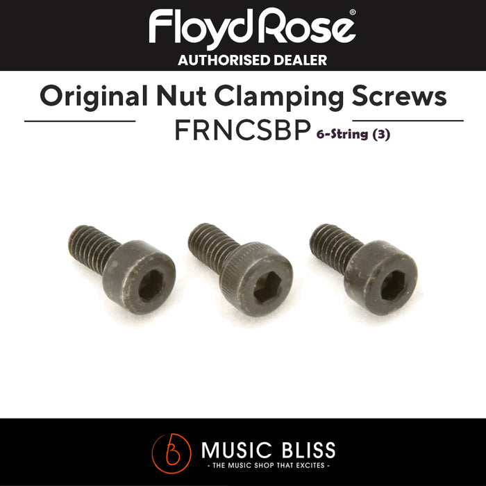 Floyd Rose FRNCSBP Original Series Nut Clamping Screws - Black (Set of 3) - Music Bliss Malaysia