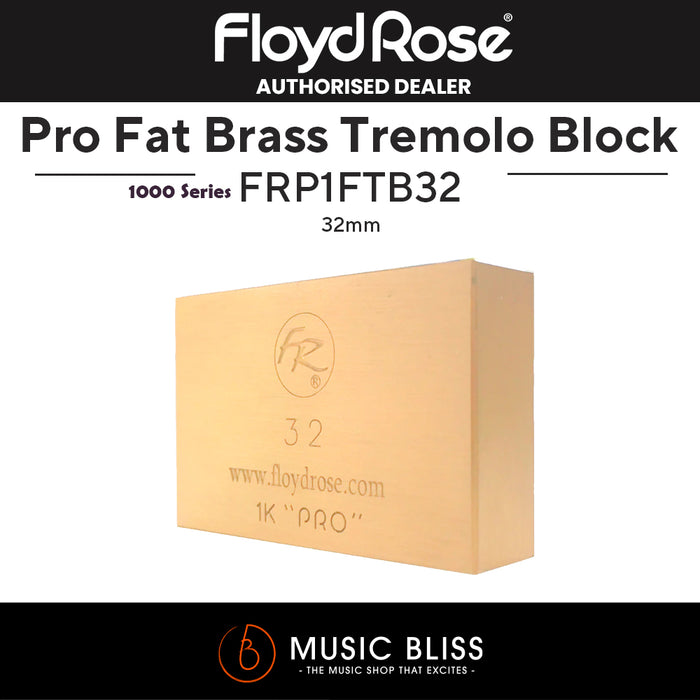 Floyd Rose FRP1FTB32 1000 Series Pro Fat Brass Tremolo Block - Music Bliss Malaysia