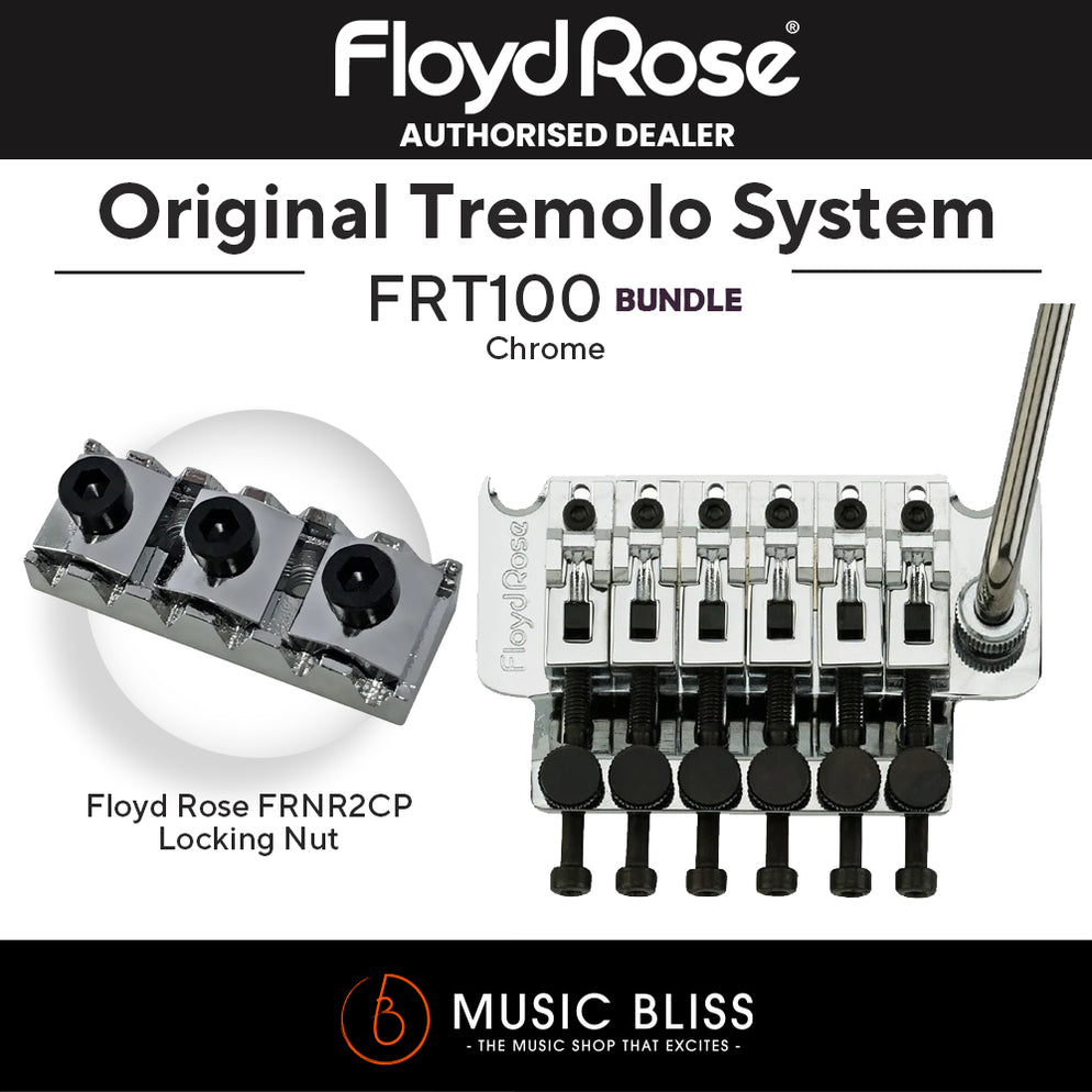 Floyd Rose FRT100 Original Tremolo System - Chrome | Music Bliss Malaysia