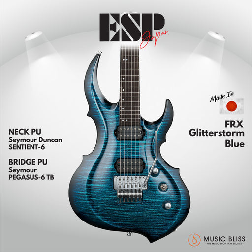 ESP Original FRX - Glitterstorm Blue [MIJ - Made in Japan] - Music Bliss Malaysia