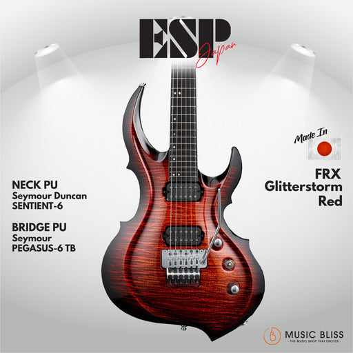 ESP Original FRX - Glitterstorm Red [MIJ - Made in Japan] - Music Bliss Malaysia