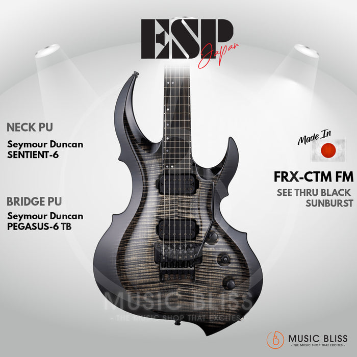 ESP Original FRX-CTM/FM - See Thru Black Sunburst [MIJ - Made In Japan]