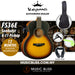 KEPMA FS36E Solid Top Mini Acoustic Guitar with K-11 pickup - Sunburst - Music Bliss Malaysia