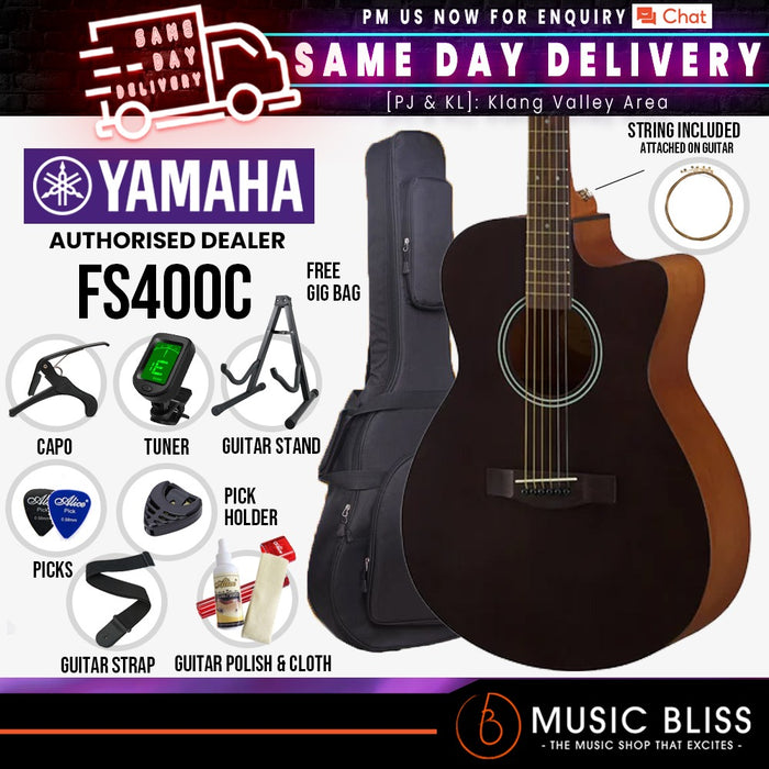 Yamaha FS400C Cutaway Acoustic Guitar