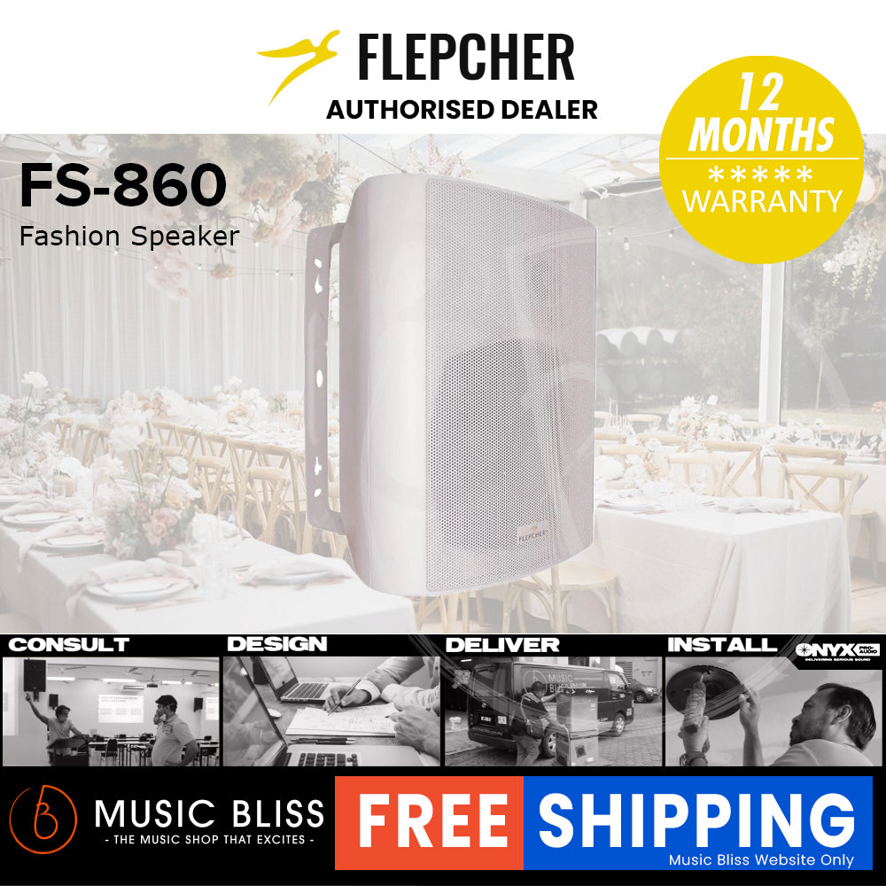 Flepcher FS-860 Fashion Speaker - White (FS860 / FS 860) | Music Bliss ...