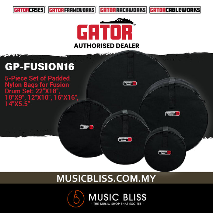 Gator GP-FUSION16 5-piece Fusion Set Drum Bags