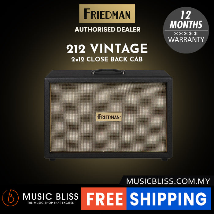 Friedman 212 Vintage 120-watt 2x12" Extension Cabinet with Vintage Cloth