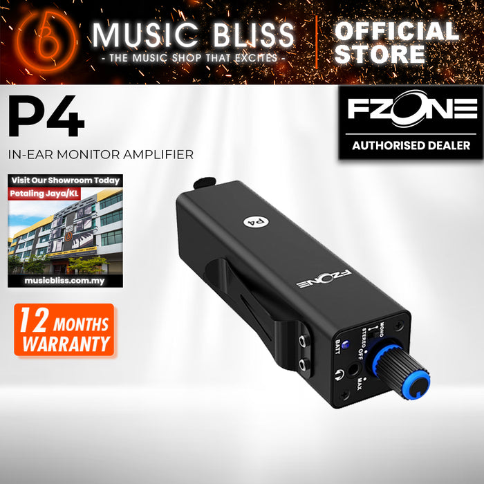 Fzone P4 in-Ear Monitor Amplifier Portable IEM Stereo/Mono Switch Monitor Amplifier Solution