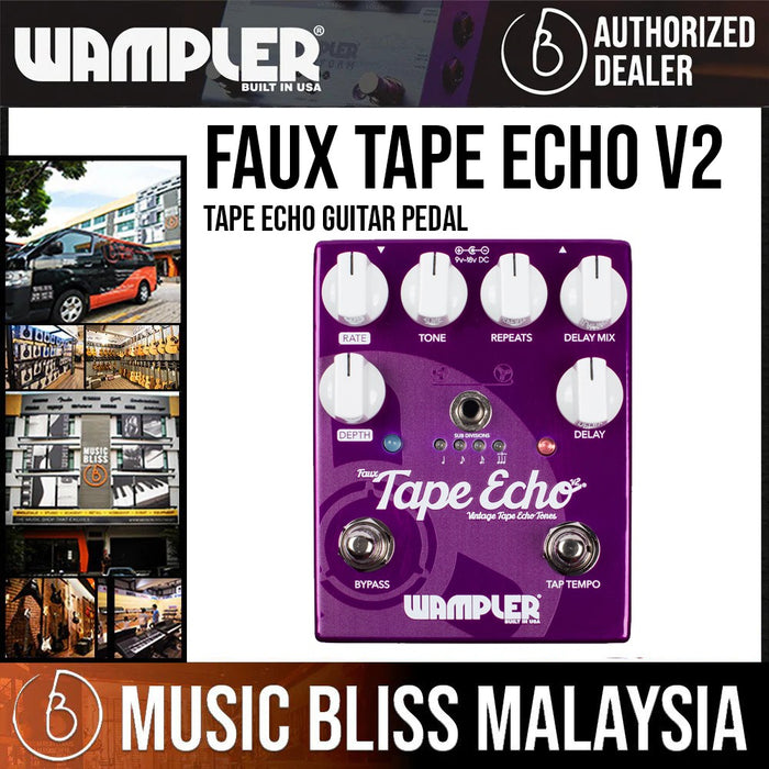 Wampler Faux Tape Echo v2 Delay Pedal - Music Bliss Malaysia