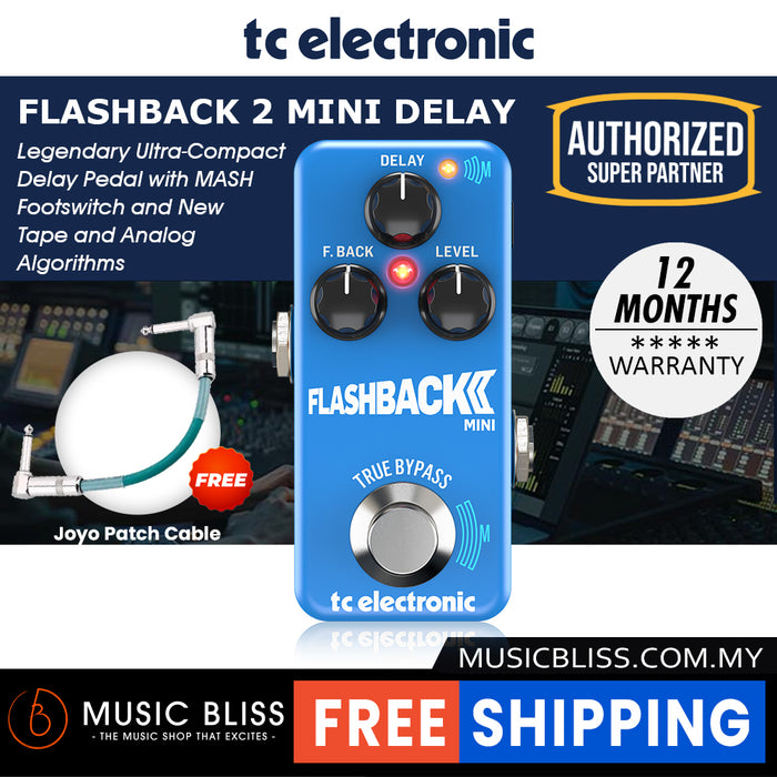 TC Electronic Flashback 2 Mini Delay Pedal - Music Bliss Malaysia