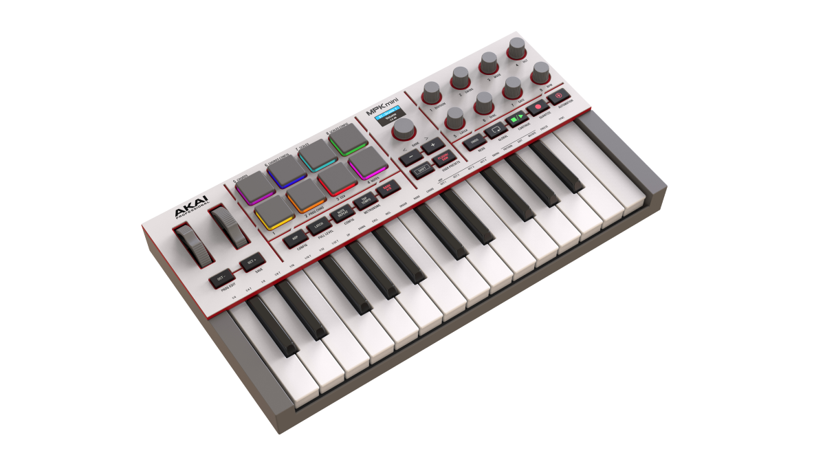 Akai Professional MPK Mini IV MIDI Keyboard Controller - White