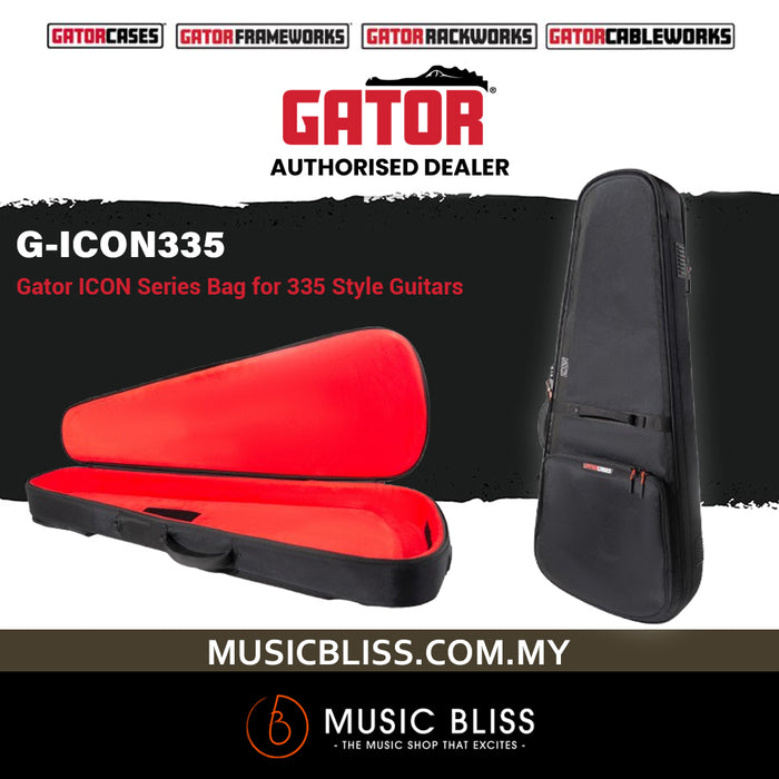 Gator Icon Series 335 Guitar Gig Bag - Black