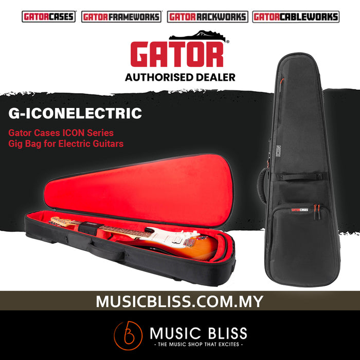 Gator G-ICONELECTRIC Icon Series Electric Guitar Gig Bag - Black