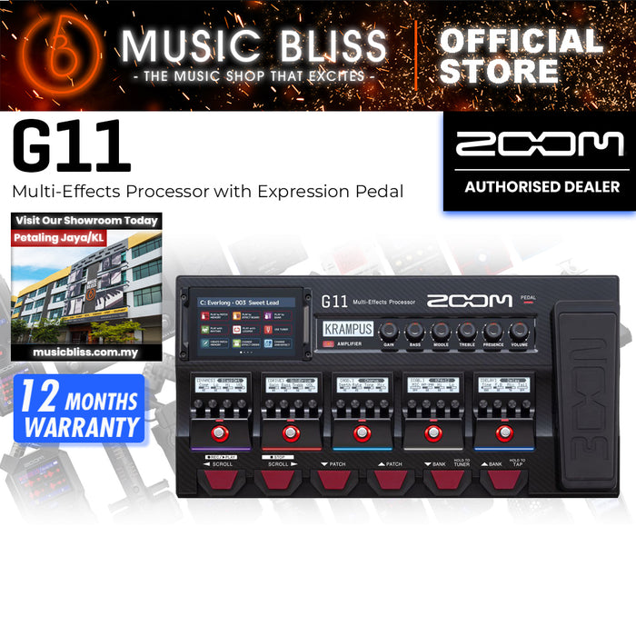 Zoom G11 Multi-Effects Processor with Expression Pedal