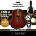 KEPMA G1KE-D Solid Sitka Spruce Top, Side & Back Koa Dreadnought Acoustic Guitar with LR Baggs Stage Pro Pickup - Music Bliss Malaysia