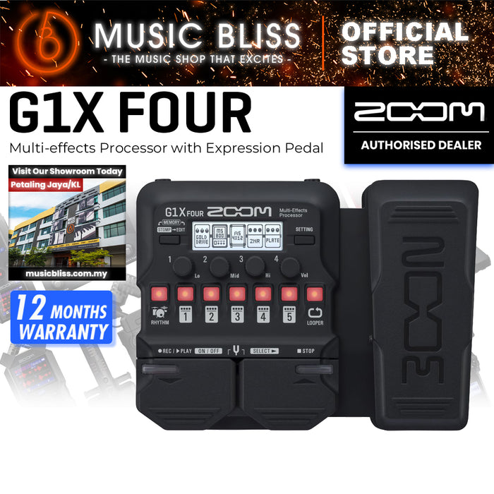 Zoom G1X FOUR Multi-effects Processor with Expression Pedal