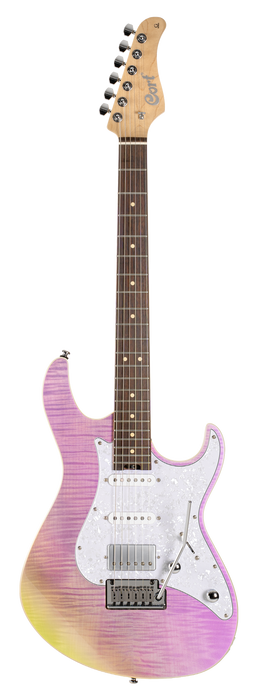 Cort G-280 Select Electric Guitar with Bag - Trans Chameleon Purple - Music Bliss Malaysia