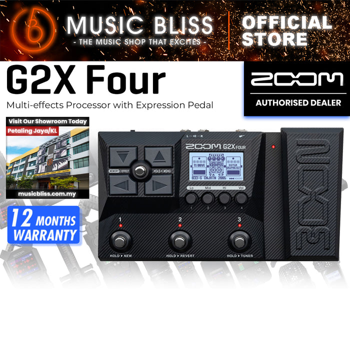 Zoom G2X Four Multi-effects Processor with Expression Pedal