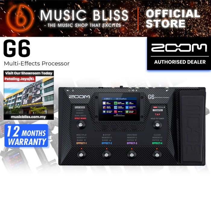 Zoom G6 Multi-effects Processor with 0% Instalment