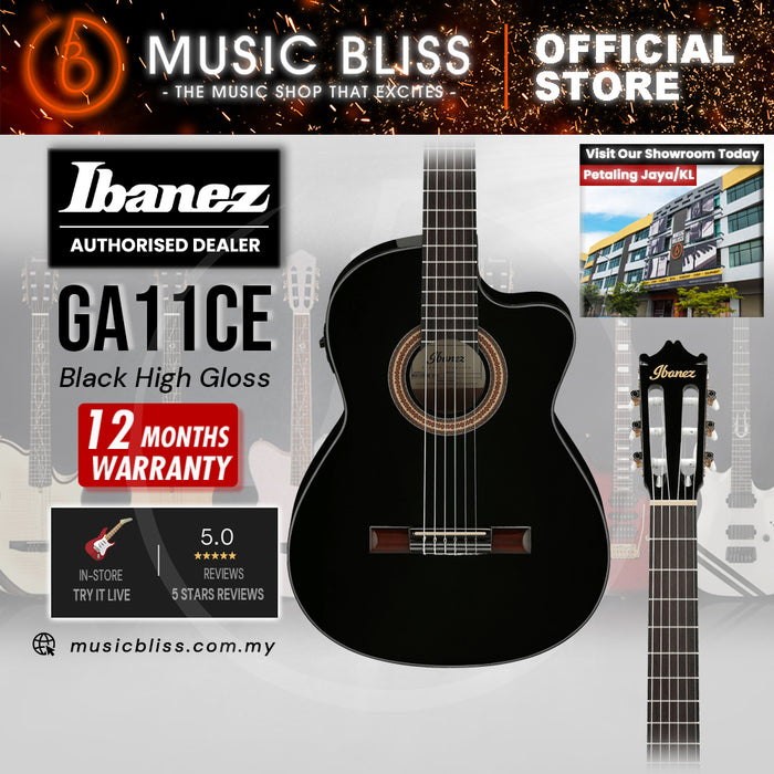 Ibanez GA11CE Classical Guitar - Black