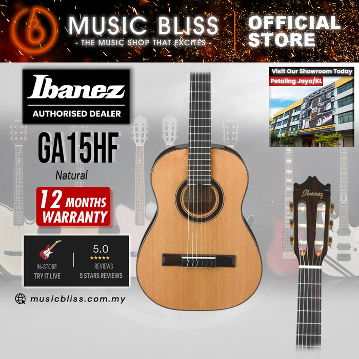 Ibanez GA15 Half-Size Classical Guitar - Natural