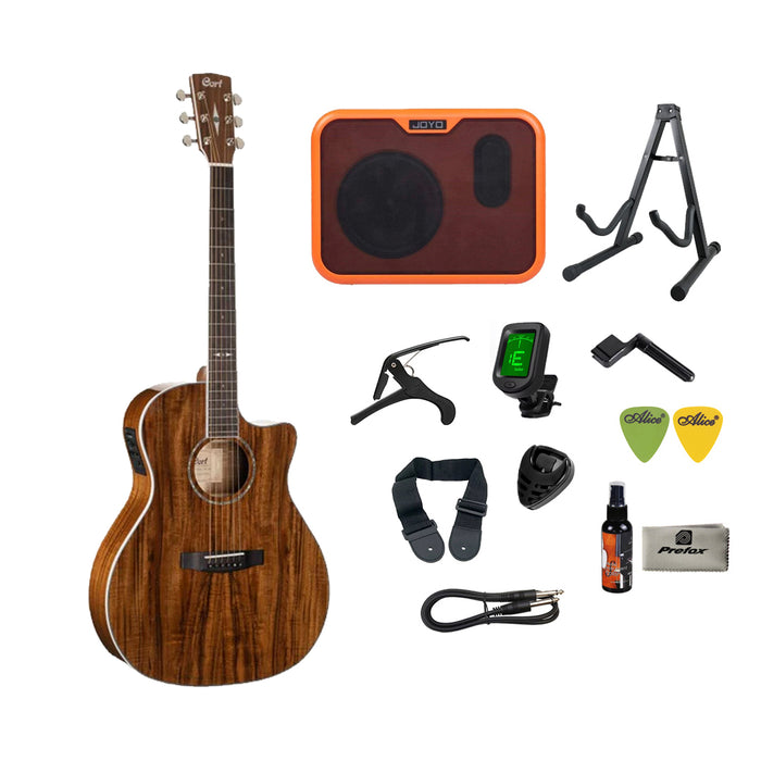 Cort GA5F-KOA Cutaway Acoustic-Electric Guitar - Natural