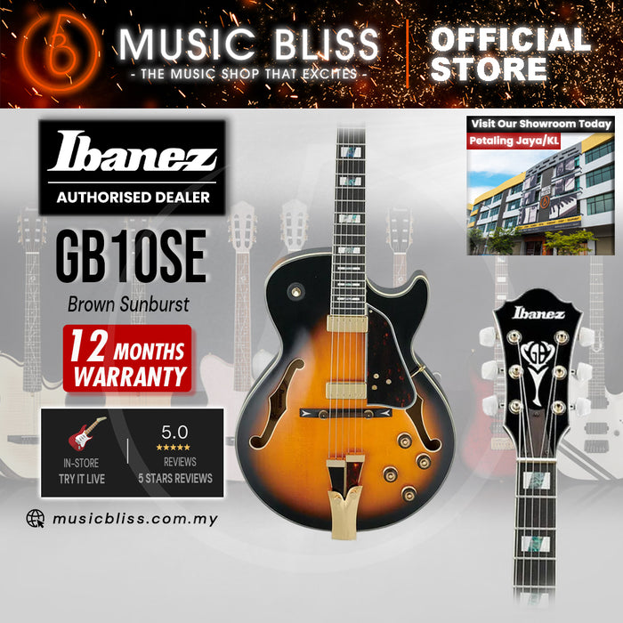 Ibanez George Benson Signature GB10SE Electric Guitar - Brown Sunburst