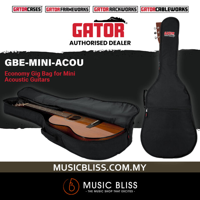 Gator GBE-MINI-ACOU Economy Gig Bag - Mini Acoustic Guitar