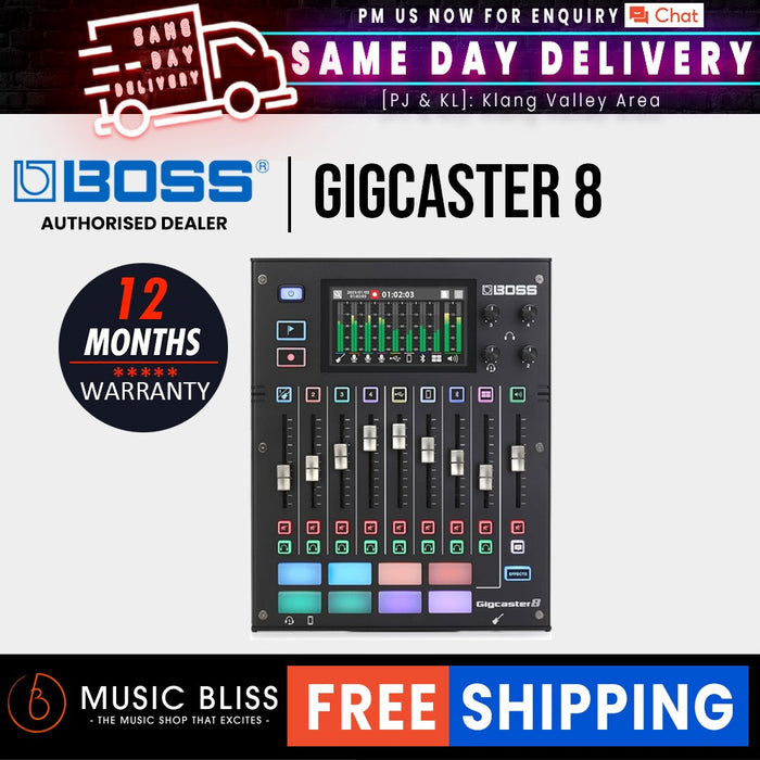 Boss Gigcaster 8 Streaming Mixer - Music Bliss Malaysia