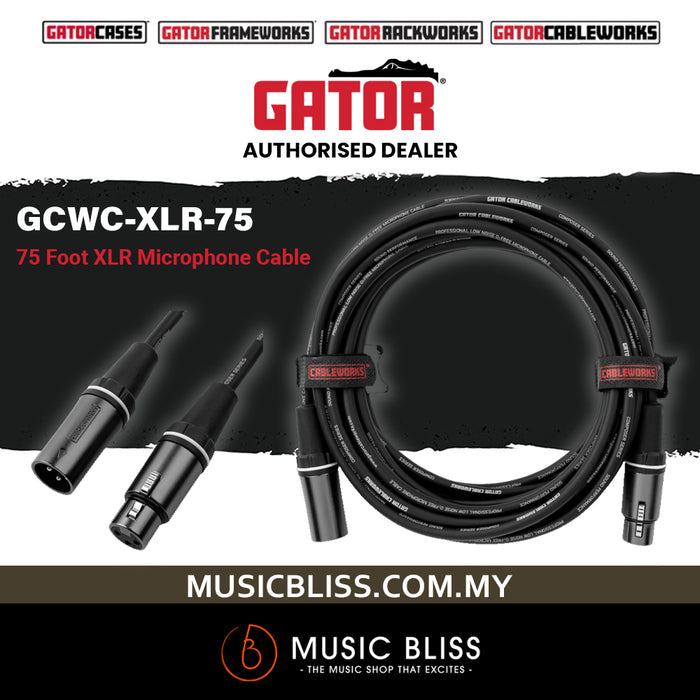 Gator GCWC-XLR-75 Composer Series 75 Foot XLR Microphone Cable