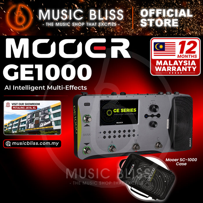 Mooer GE1000 Guitar Amp Modelling and Multi Effects Pedal with Touch Screen