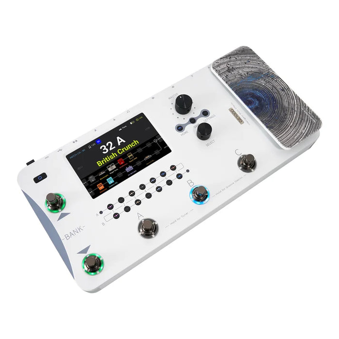 Mooer GE1000 Guitar Amp Modelling and Multi Effects Pedal with Touch Screen - White